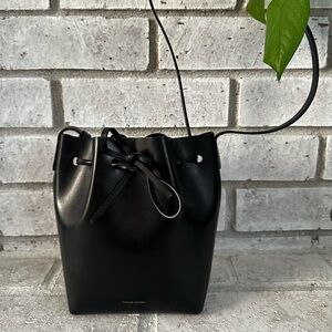 Mansur Gavriel Mini Bucket Bag - Black/Black